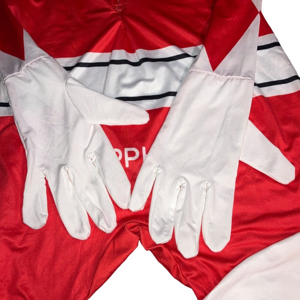 Adult Red Power Ranger Morphsuit Mens Superhero - Picture 4 of 13